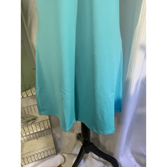 NEW Florida designer Women’s M USA Made Short Sleeve Blue Sundress UV50 NWT - Picture 3 of 12